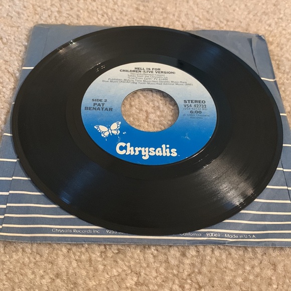 Vintage Pat Benatar 7” Vinyl Record, Love is a Battlefield, 1983 - Picture 6 of 8